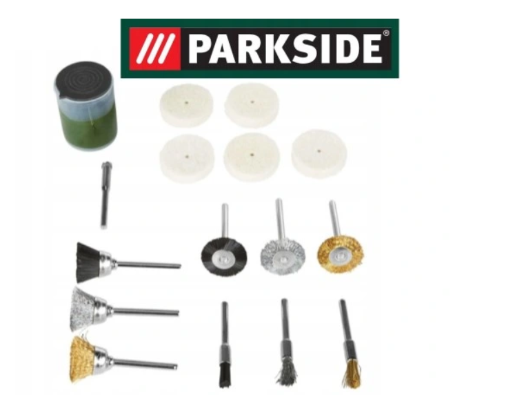 Parkside Mini Zımpara Aksesuarları Fırçalar Keçeler (Brush And Polishing Disc Set)
