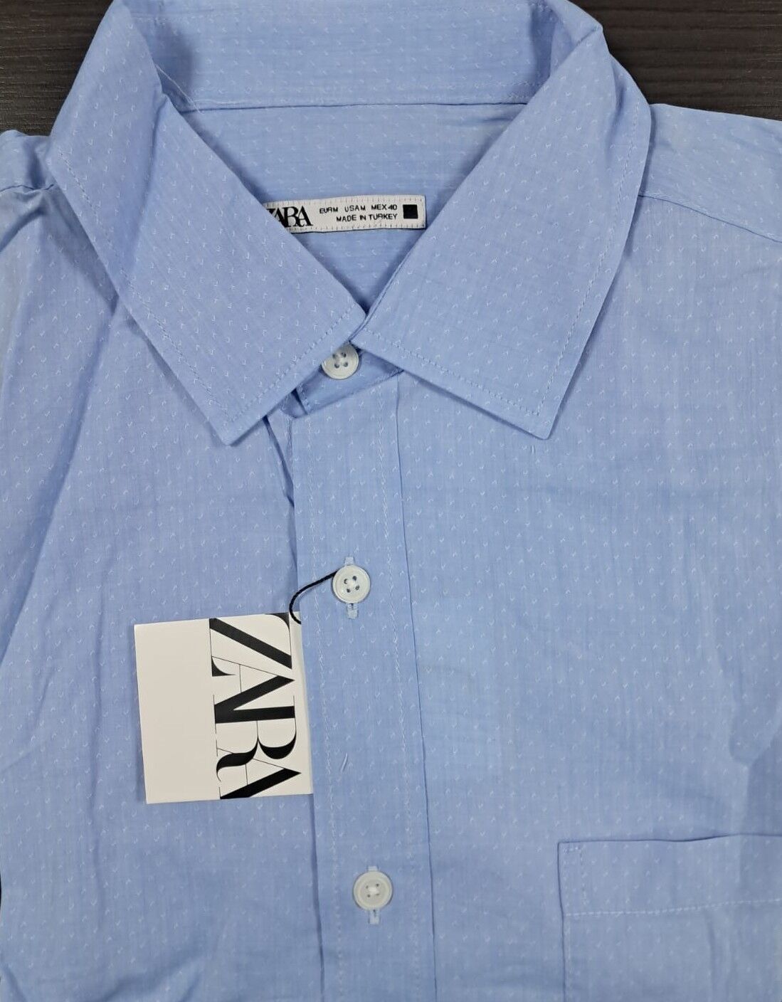 Zara Erkek Mavi Gömlek S