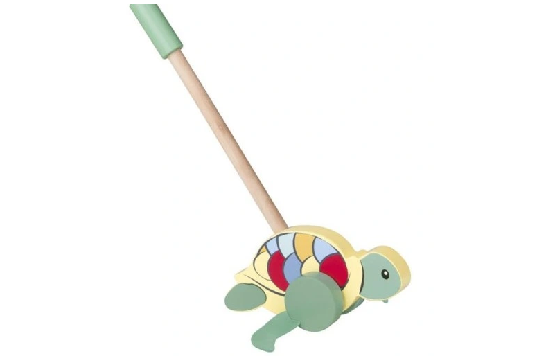 Play Tive Ahşap Sürgülü Kaplumbağa (Turtle Push Along)