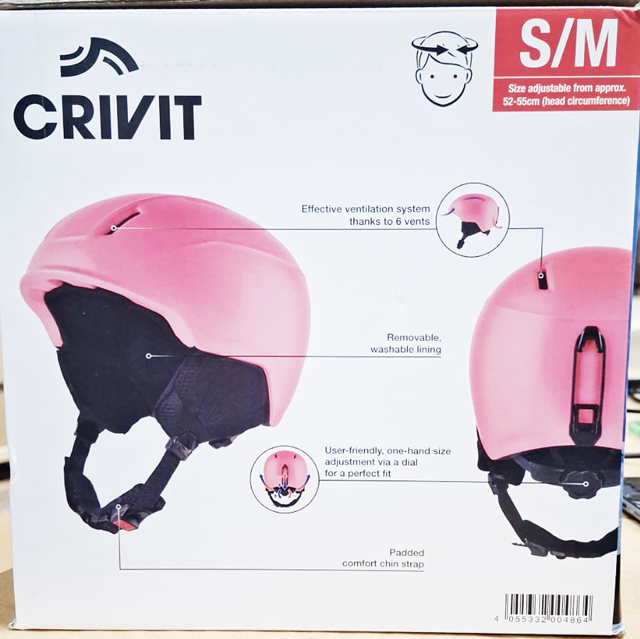 Crivit Çocuk Kayak Kaskı - Pembe (Kids Ski&Snowboarding)