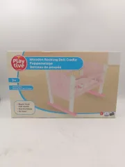 Play Tive Ahşap Oyuncak Bebek Beşiği (Wooden Rocking Doll Cradle)
