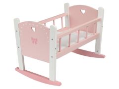 Play Tive Ahşap Oyuncak Bebek Beşiği (Wooden Rocking Doll Cradle)