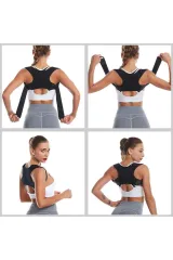 Sensiplast Ortopedik Dik Duruş Korsesi Kamburluk Önleyici Korse Sırt Korsesi Klavikula Desteği L-XL (Posture Trainer)