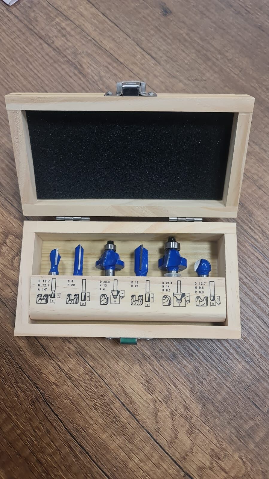 Lux Tools 6 Parça Ahşap Freze Uç Seti 8mm Sap