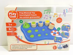 Play Tive Sesli Ahşap Kurbağa Motor Oyunu 1 yaş+ (Frog Musical Toy)