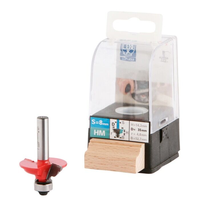 Lux Tools Çift Oluklu Bilya Yataklı Freze Ucu 35mm.