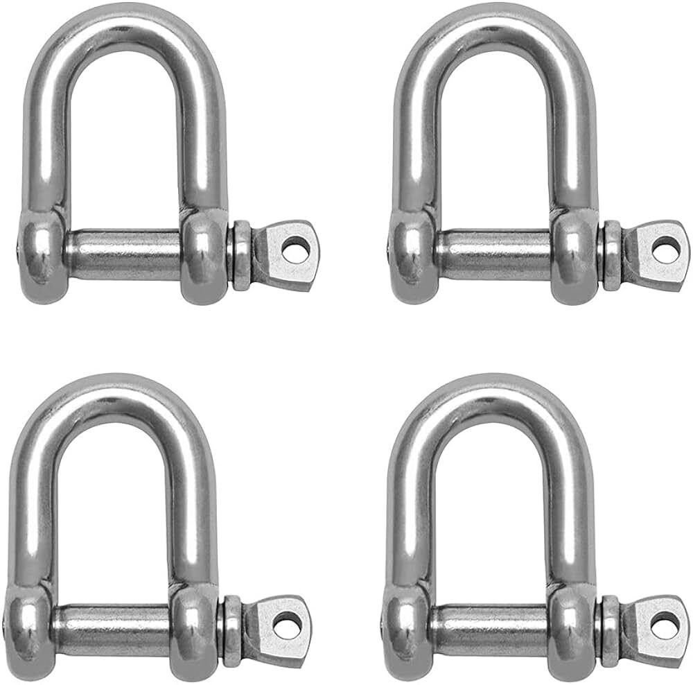 Parkside Paslanmaz Çelik Kelepçe 4'lü (D-Shackles)