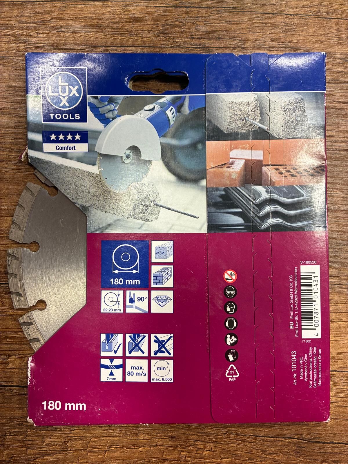 Lux Tools Elmas Kesme Diski 180mm