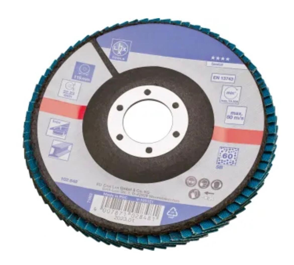 Lux Tools K60 Kumlu Flap Disk Zımpara 115 mm