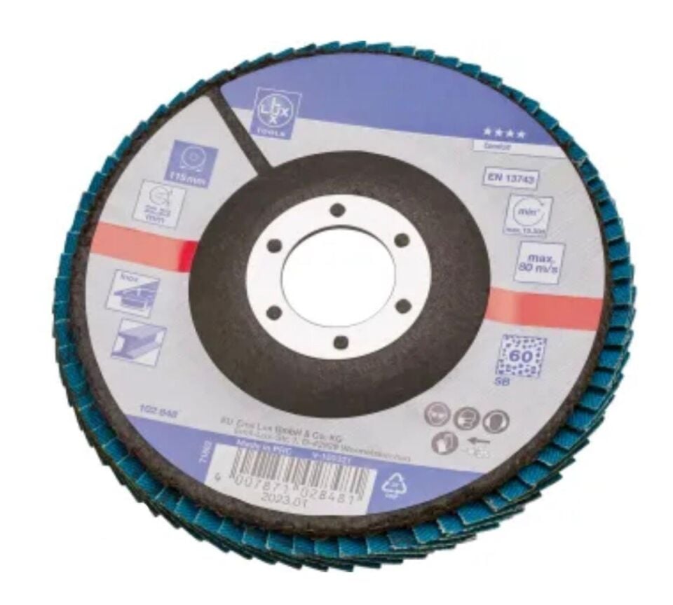 Lux Tools K60 Kumlu Flap Disk Zımpara 115 mm