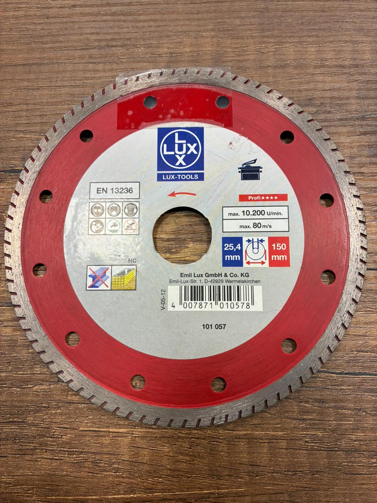 Lux Tools Fayans ve Mermer İçin Kesme Diski 150 mm