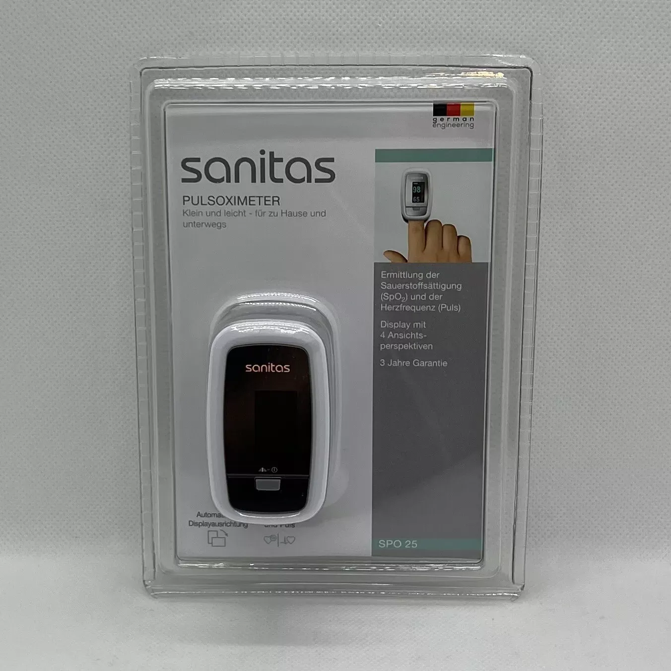 Sanitas Nabız Atış Hızı Parmak Oksimetresi (Sanitas Oxymetre De Pouls)