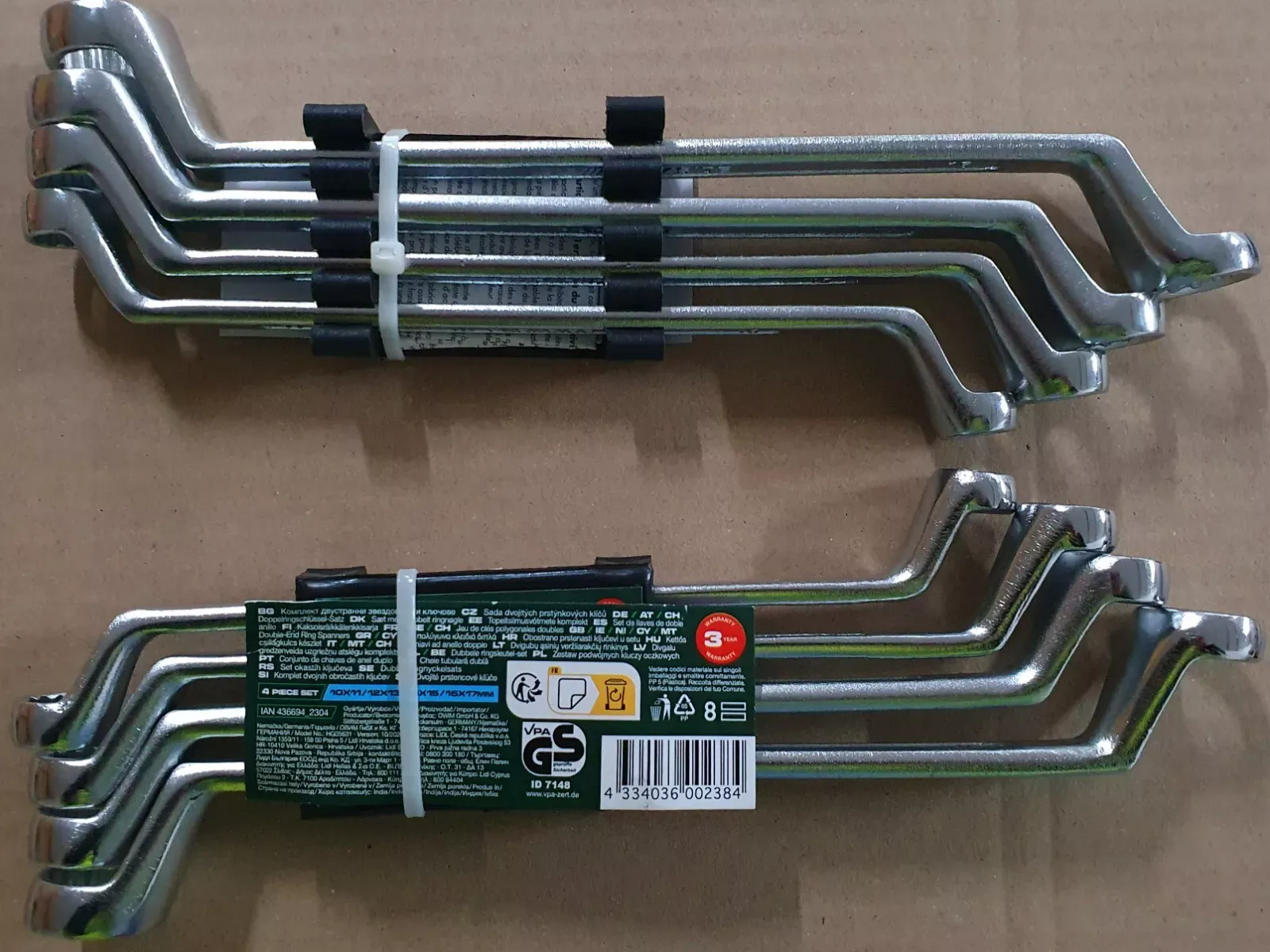 Parkside Çift Halkalı Anahtar Seti (Parkside Doppelringschlüssel- Satz)