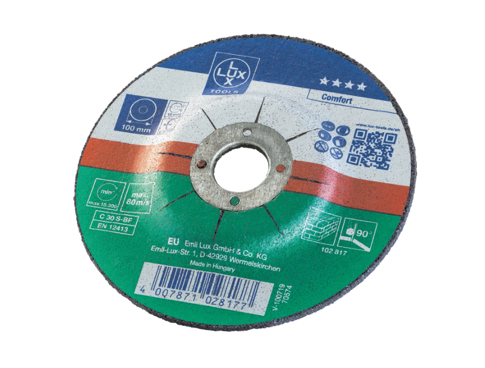 Lux Tools Dış Bükey Taş Kesme Diski 100 mm.