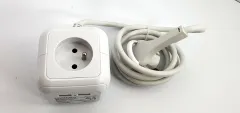Silver Crest USB'li Uzatma Kablosu Beyaz Renk (Socket Cube With USB Ports)