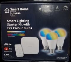 Livarno RGB LED Lamba - Akıllı Aydınlatma Başlangıç ​​Kiti ( Smart Lighting Starter Kit With E27 Colour Bulbs)