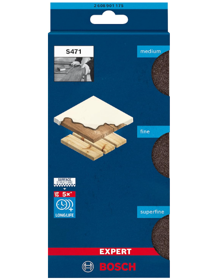 Bosch Expert S471 3x Set Sünger Zımpara