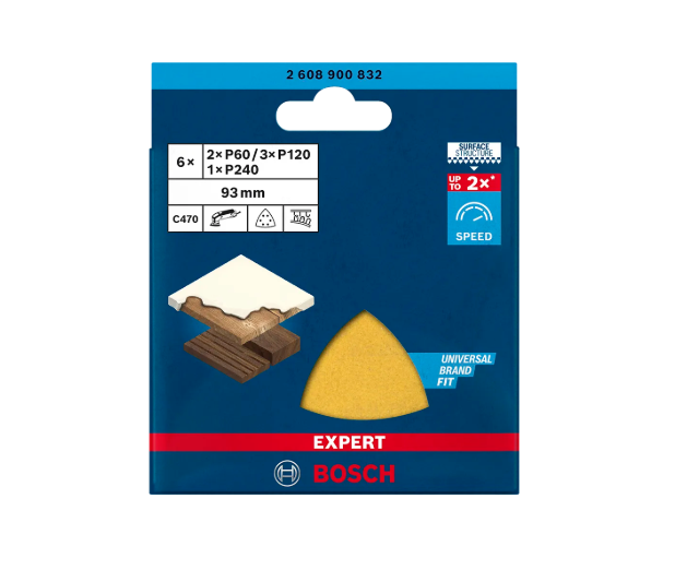 Bosch Expert C470 6x Zımpara Kağıdı Seti 93mm.