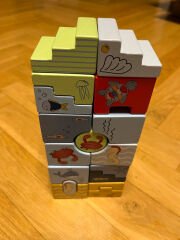 Play Tive Eğlenceli İstifleme Kulesi Ahşap Yapı Taşları (Play Tive Stacking Tower)