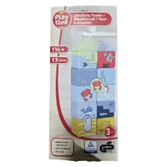 Play Tive Eğlenceli İstifleme Kulesi Ahşap Yapı Taşları (Play Tive Stacking Tower)