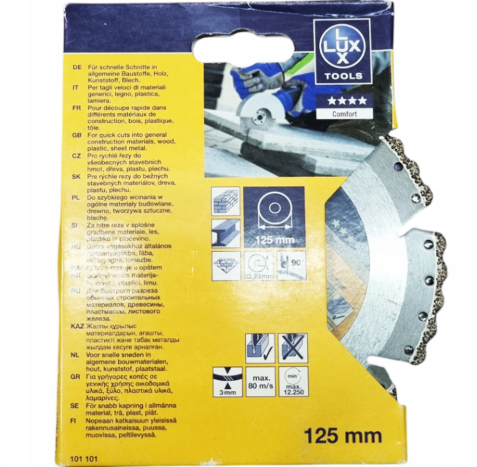 Lux Tools Universal Elmas Kesme Diski 125mm.