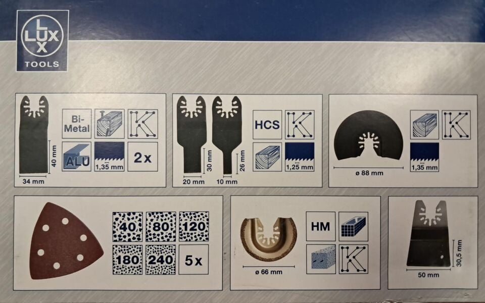 Lux Tools Dekupaj Bıçağı Set 12x