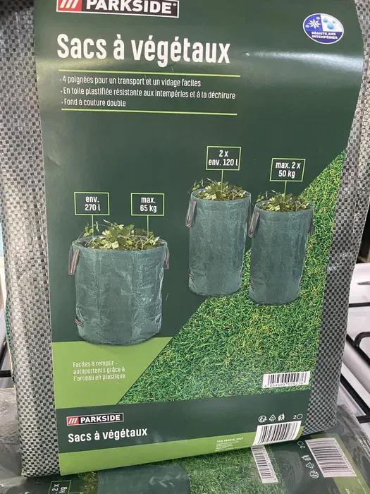 Parkside Yaprak Taşıma Çanta Seti  - 3'lü Set (Gardenabfallsack Set)