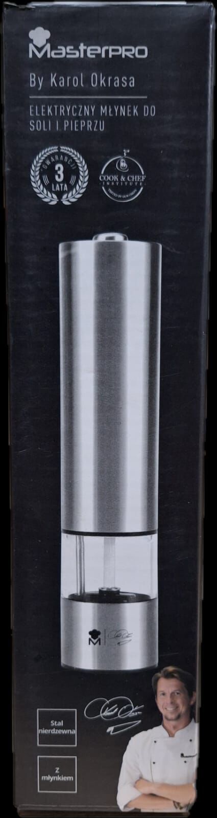 Masterpro Elektrikli Tuz ve Karabiber Değirmeni