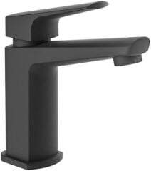 Schütte 34016 Raven Banyo Musluğu, Siyah, Gider Garnitürlü Banyo Armatürü