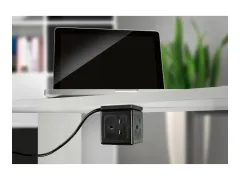 Tronic Soket Küp USB Portlu Siyah (Cube Multiprise Avec Ports Usb)