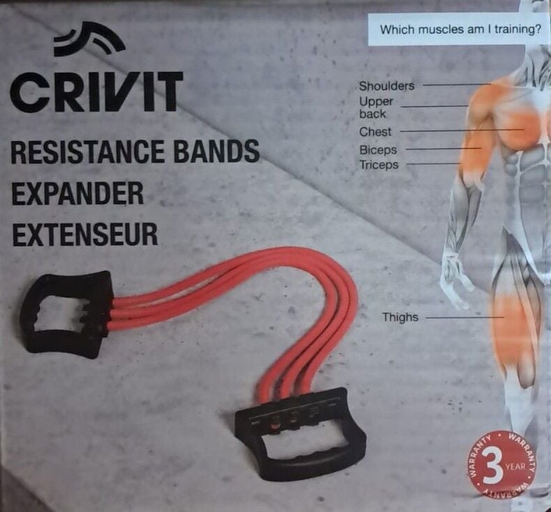 Crivit Omuz ve Üst Kas Güçlendirici Direnç Bandı (Resistance Bands)