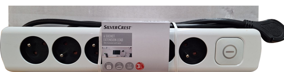 Silver Cast 6 Girişli Uzatma Priz 1.4mt. (Power Strip 6-Way)