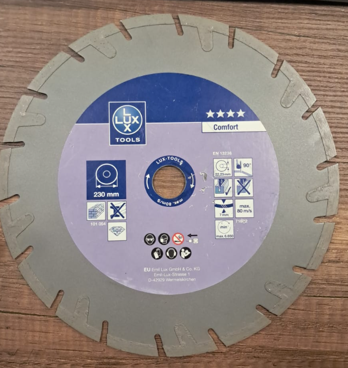 Lux Tools Comfort Elmas Testere Bıçağı230mm.