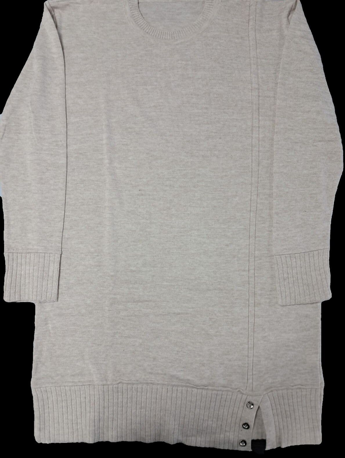 Kadın Düğme Detaylı Triko Tunik