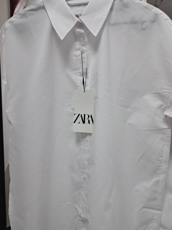 Zara Kadın Beyaz Gömlek