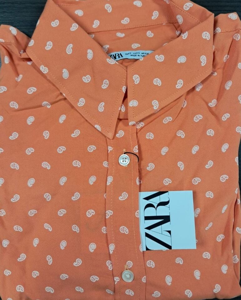 Zara Kadın Turuncu Gömlek