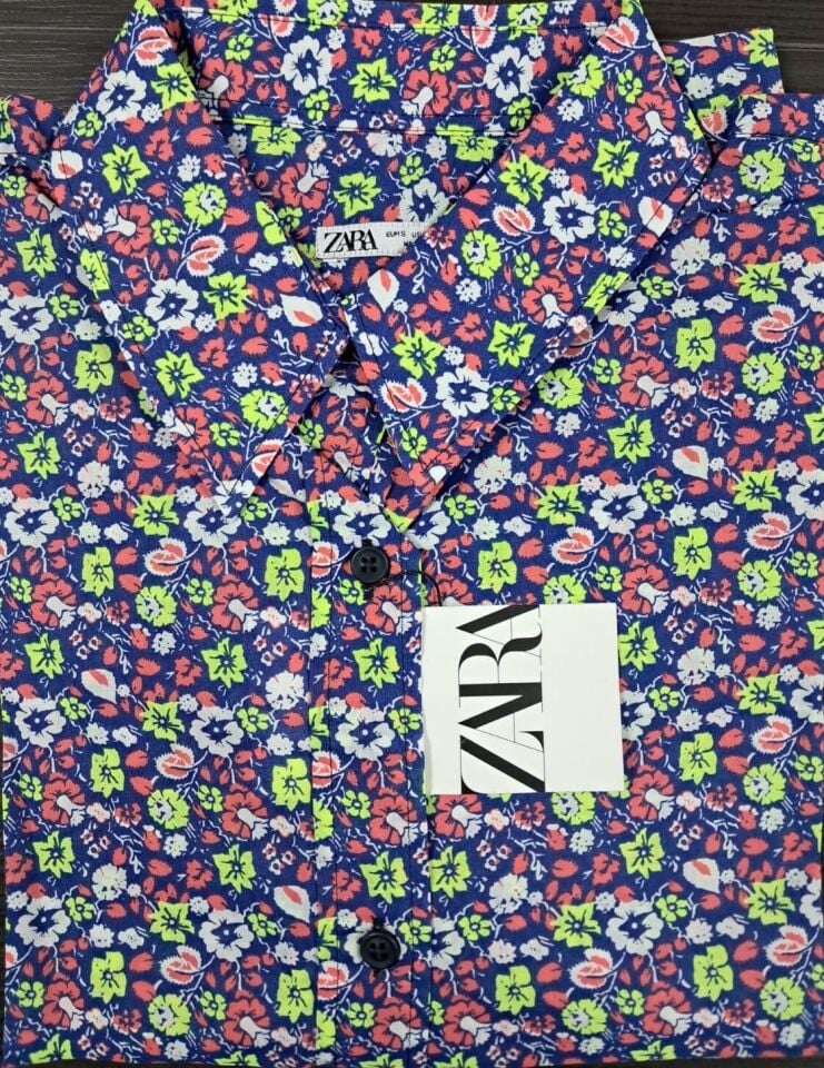 Zara Kadın Çiçek Desenli Gömlek