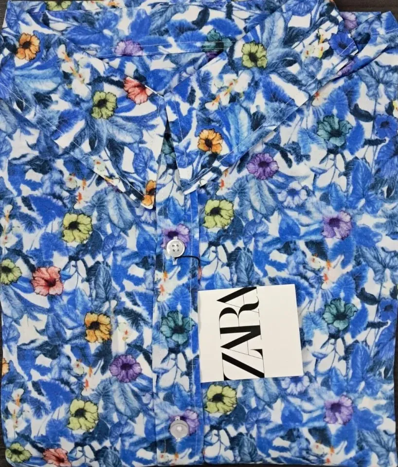 Zara Kadın Çiçek Desenli Gömlek