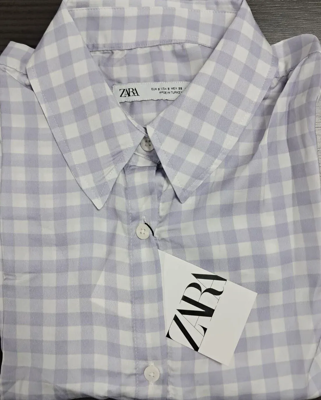 Zara Kadın Kareli Gömlek