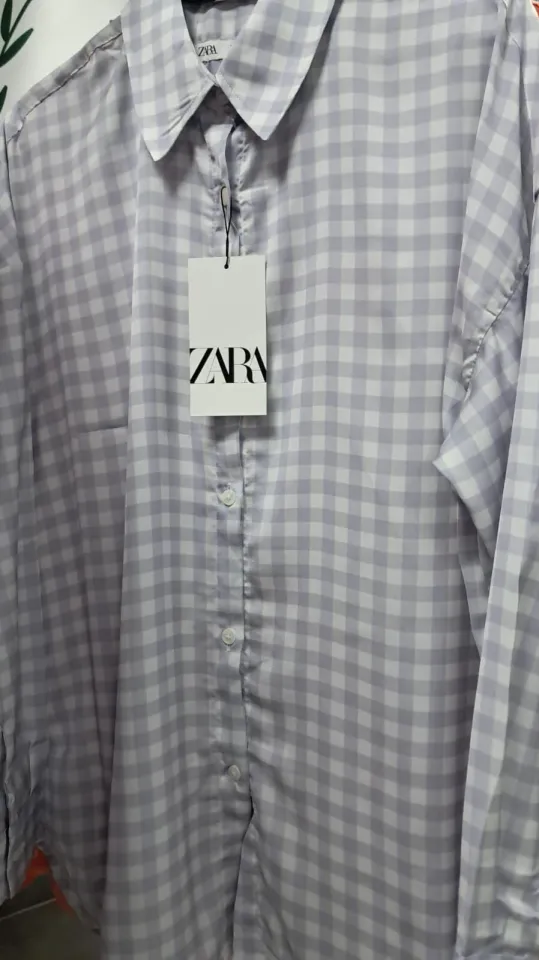 Zara Kadın Kareli Gömlek S