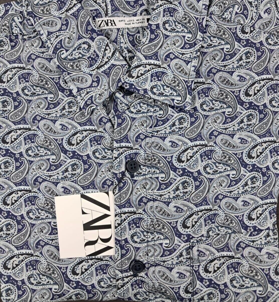 Zara Erkek Etnik Desenli Gömlek