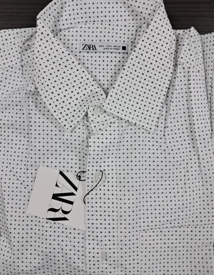 Zara Erkek Geometrik Desen Gömlek