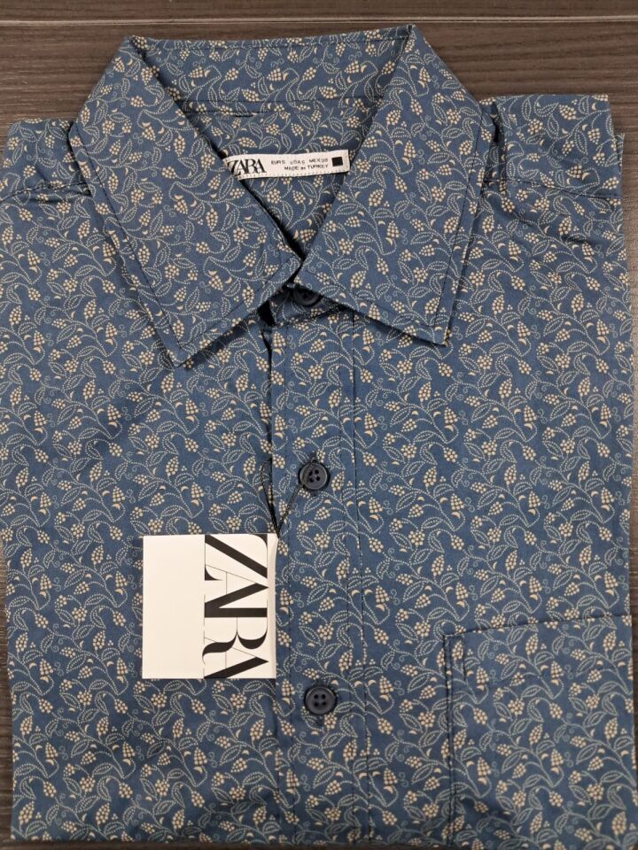 Zara Erkek Sarmaşık Desenli Gömlek