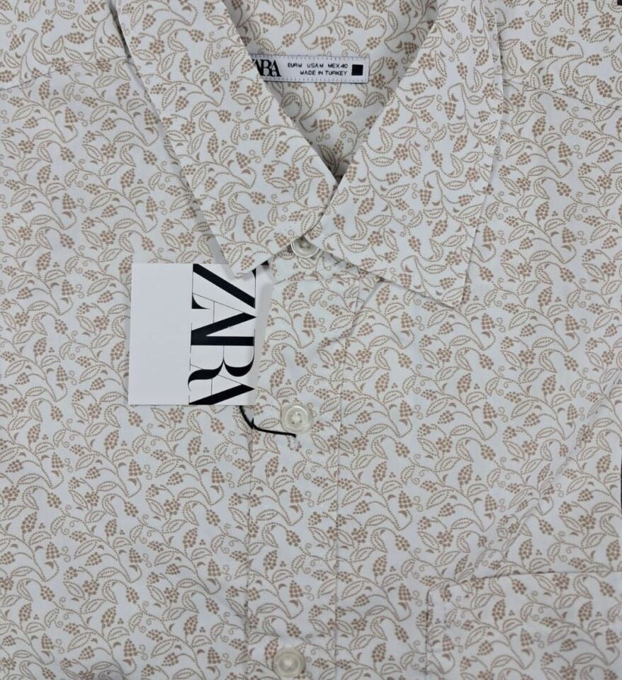 Zara Erkek Baskılı Gömlek