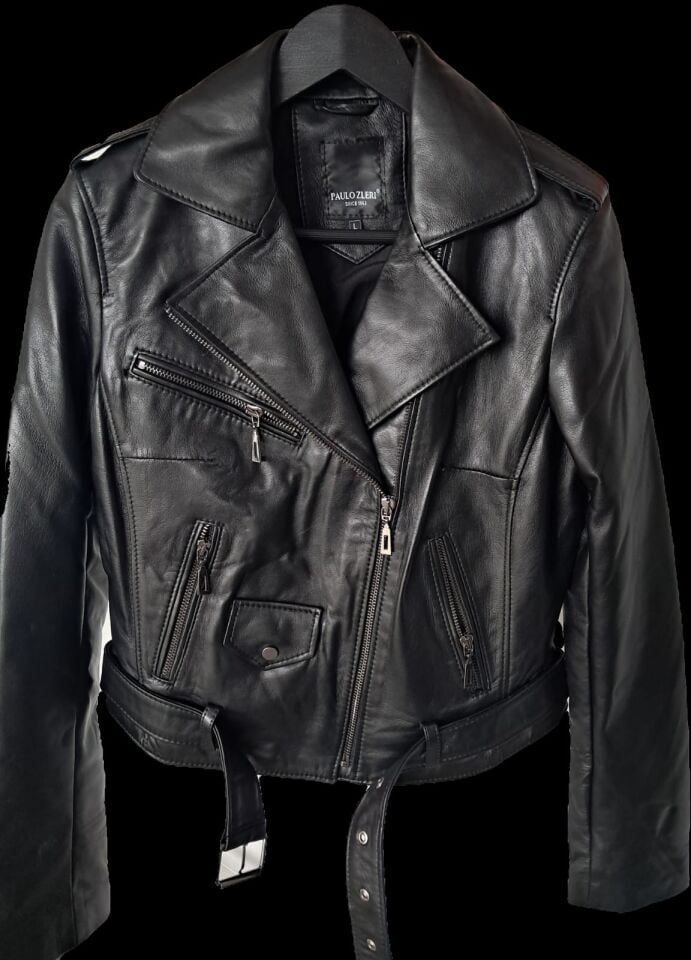 Paulozleri Kadın Crop Deri Ceket