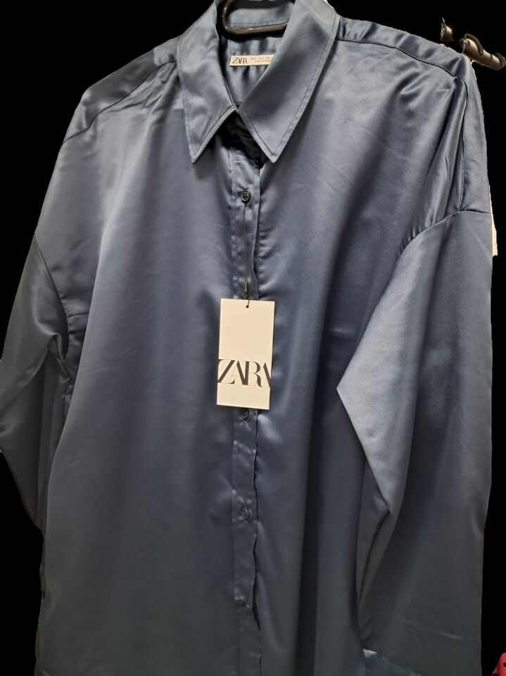 Zara Kadın Saten Gömlek