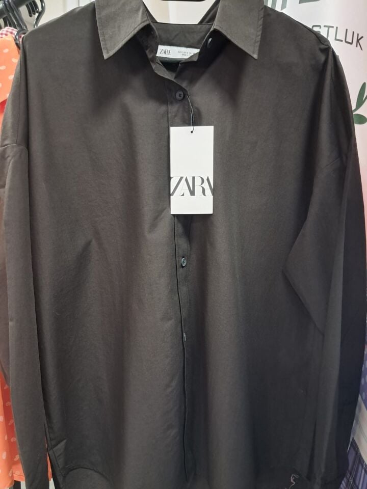 Zara Kadın Düz Renk Gömlek