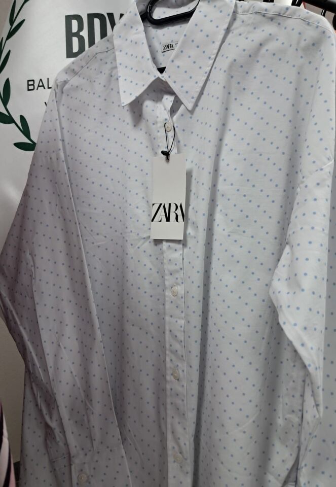 Zara Kadın Puantiyeli Gömlek