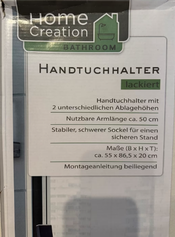 Home Creation Havlu Askısı (Handtuchhalter)