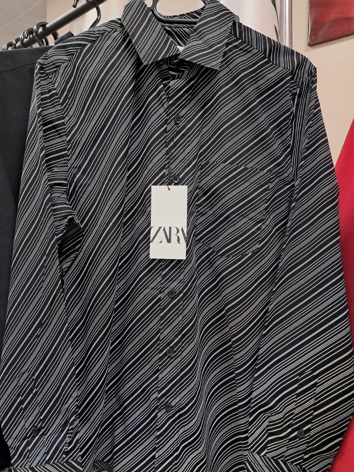 Zara Erkek Çizgili Gömlek